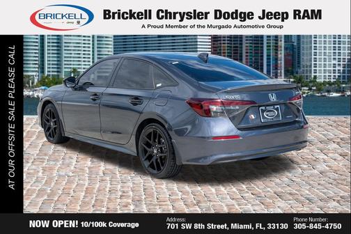 Sonic Gray Pearl 2025 Honda Civic Hybrid Sport