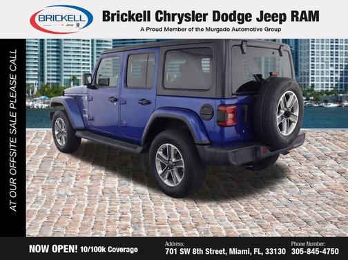 Ocean Blue Metallic Clearcoat 2018 Jeep Wrangler Unlimited Sahara