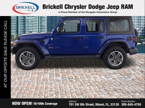 Ocean Blue Metallic Clearcoat 2018 Jeep Wrangler Unlimited Sahara