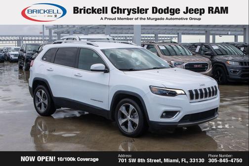 Bright White Clearcoat 2019 Jeep Cherokee Limited