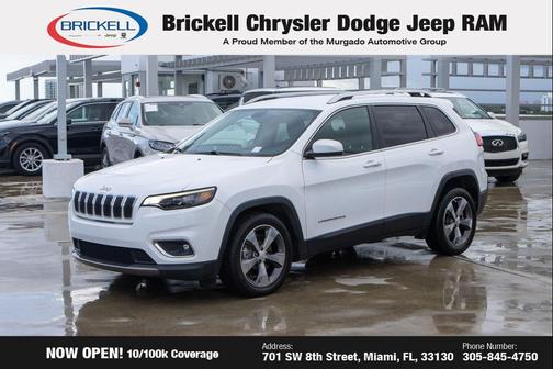 Bright White Clearcoat 2019 Jeep Cherokee Limited
