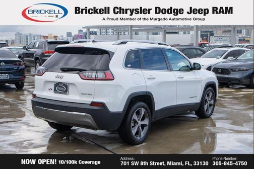 Bright White Clearcoat 2019 Jeep Cherokee Limited