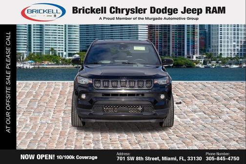 Diamond Black Crystal Pearlcoat 2023 Jeep Compass Latitude