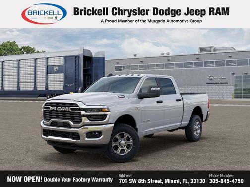 Bright White Clearcoat 2026 RAM 2500 Big Horn Crew Cab 4x4 6'4' Box