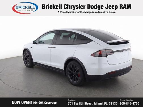 Pearl White Multi-Coat 2023 Tesla Model X Plaid Tri Motor All-Wheel Drive