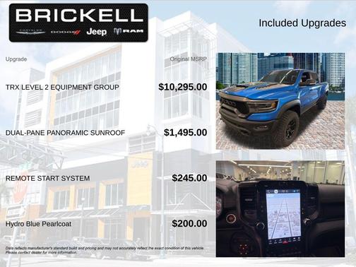 Hydro Blue Pearlcoat 2022 RAM 1500 TRX