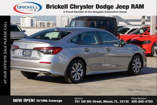 Lunar Silver Metallic 2024 Honda Civic LX