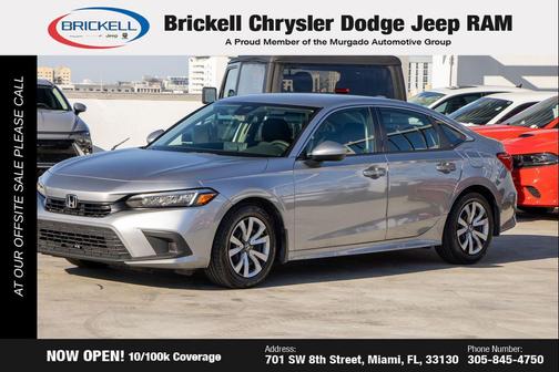 Lunar Silver Metallic 2024 Honda Civic LX