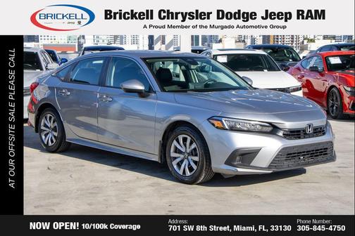 Lunar Silver Metallic 2024 Honda Civic LX