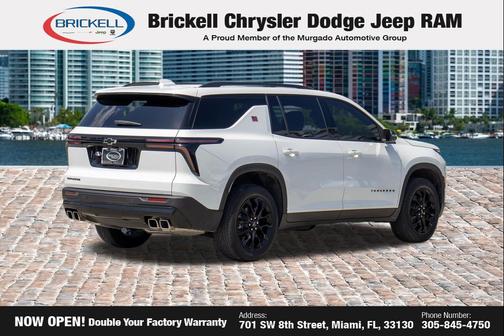 Summit White 2026 Chevrolet Traverse LT