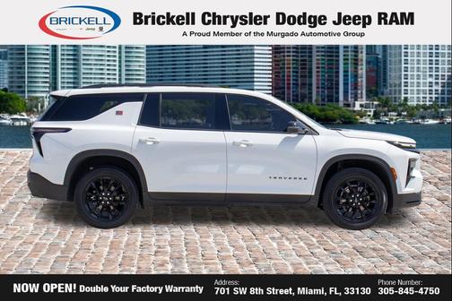 Summit White 2026 Chevrolet Traverse LT