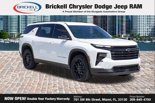 Summit White 2026 Chevrolet Traverse LT