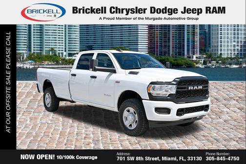 Bright White Clearcoat 2020 RAM 2500 Tradesman Crew Cab 4x4 8' Box