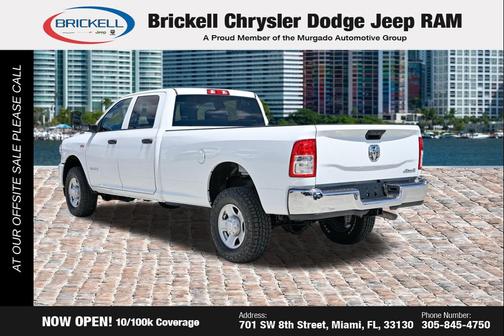 Bright White Clearcoat 2020 RAM 2500 Tradesman Crew Cab 4x4 8' Box