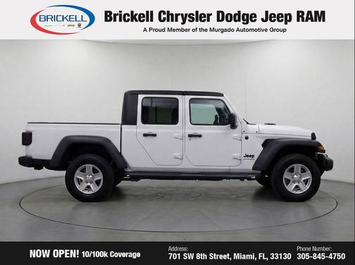 Bright White Clearcoat 2023 Jeep Gladiator Sport S
