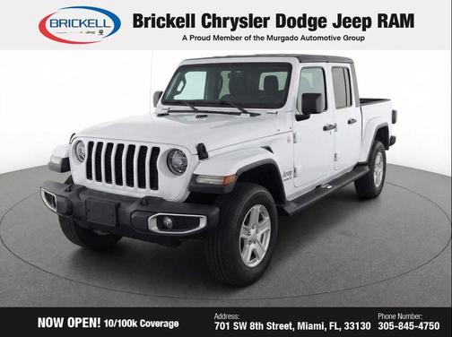 Bright White Clearcoat 2023 Jeep Gladiator Sport S
