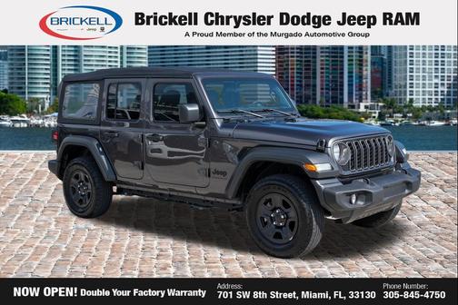 Granite Crystal Metallic Clearcoat 2025 Jeep Wrangler Sport