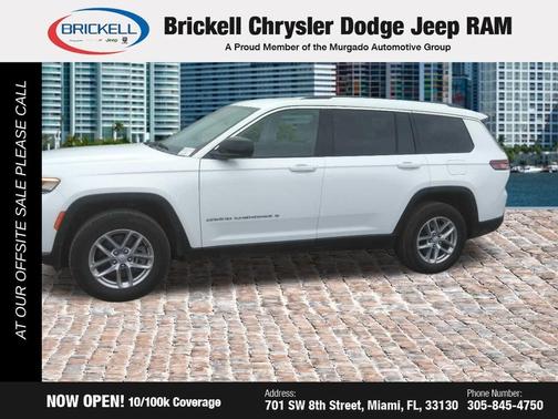 Bright White Clearcoat 2023 Jeep Grand Cherokee L Laredo