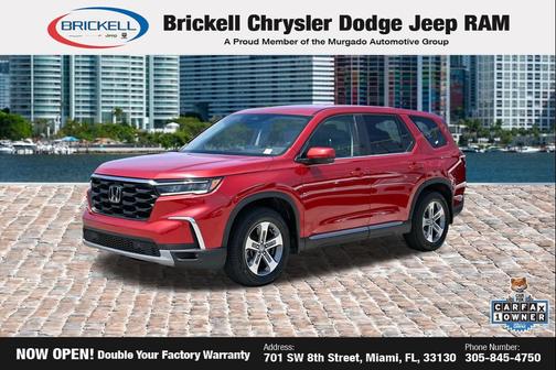 Radiant Red Metallic II 2025 Honda Pilot EX-L