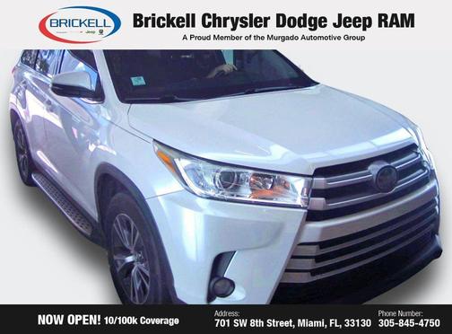 Blizzard Pearl 2019 Toyota Highlander LE Plus