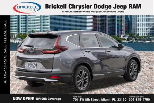 Gray 2020 Honda CR-V 2WD EX-L