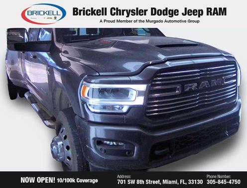 Granite Crystal Metallic Clearcoat 2023 RAM 3500 Laramie Crew Cab 4x4 8' Box