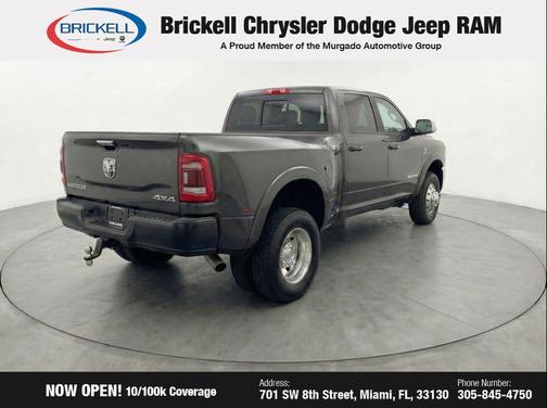 Granite Crystal Metallic Clearcoat 2023 RAM 3500 Laramie Crew Cab 4x4 8' Box