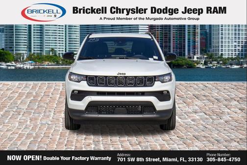 Bright White Clearcoat 2026 Jeep Compass Latitude