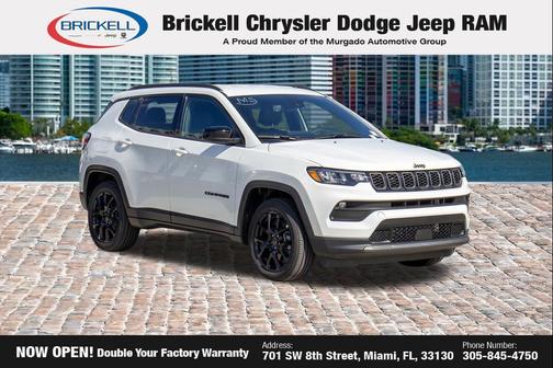 Bright White Clearcoat 2026 Jeep Compass Latitude