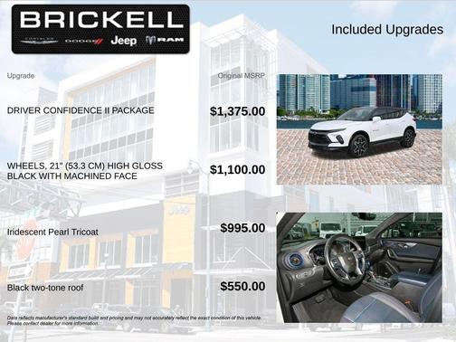 Iridescent Pearl Tricoat 2023 Chevrolet Blazer RS