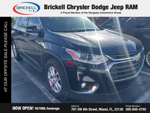 Mosaic Black Metallic 2018 Chevrolet Traverse LT Cloth