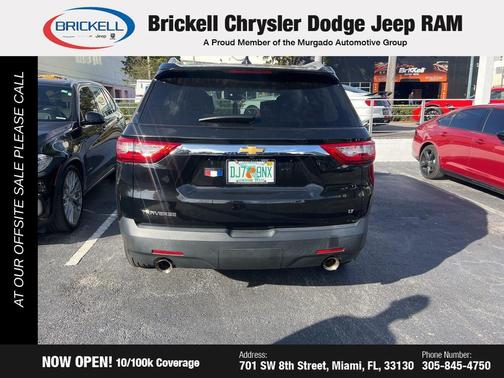 Mosaic Black Metallic 2018 Chevrolet Traverse LT Cloth