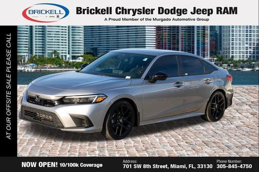 Silver 2023 Honda Civic Sport