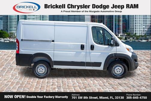 Bright White Clearcoat 2026 RAM ProMaster 1500 Low Roof