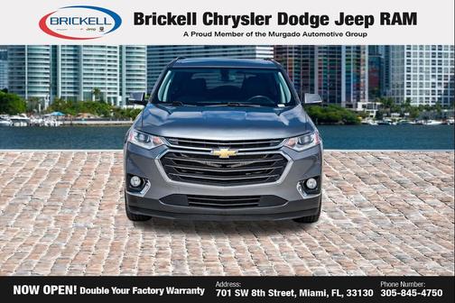 Satin Steel Metallic 2020 Chevrolet Traverse LT Cloth