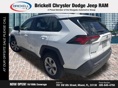 Super White 2019 Toyota RAV4 LE