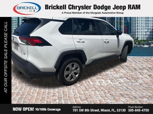 Super White 2019 Toyota RAV4 LE