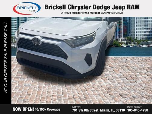 Super White 2019 Toyota RAV4 LE