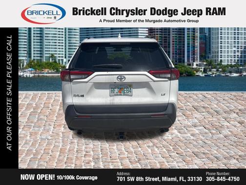 Super White 2019 Toyota RAV4 LE