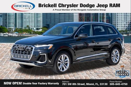 Mythos Black Metallic 2025 Audi Q7 55 Premium Plus