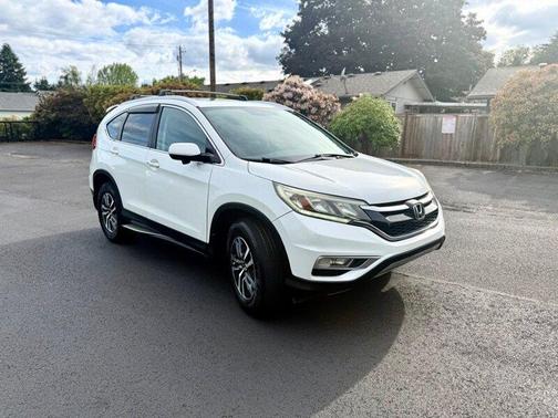 White 2015 Honda CR-V EX-L