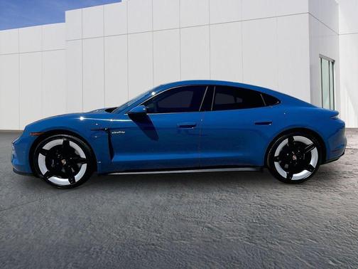 Neptune Blue 2025 Porsche Taycan 4