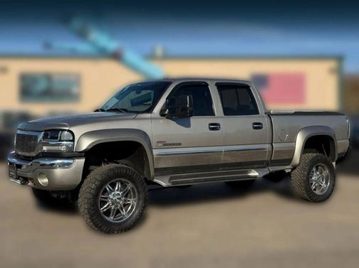 Silver 2003 GMC Sierra 2500 SLT H/D Crew Cab