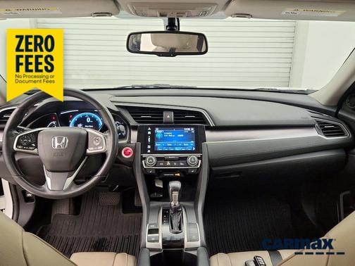 White 2017 Honda Civic EX-L
