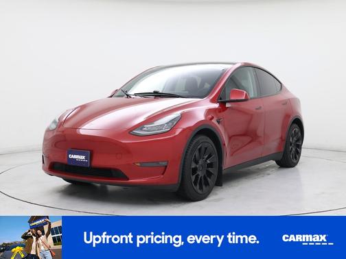 Red 2020 Tesla Model Y Long Range