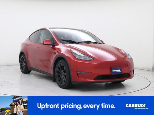 Red 2020 Tesla Model Y Long Range