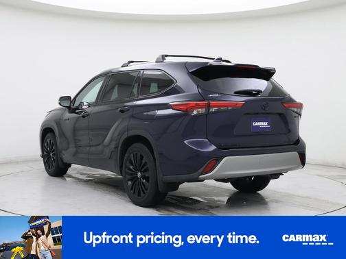 Blue 2020 Toyota Highlander Hybrid Platinum