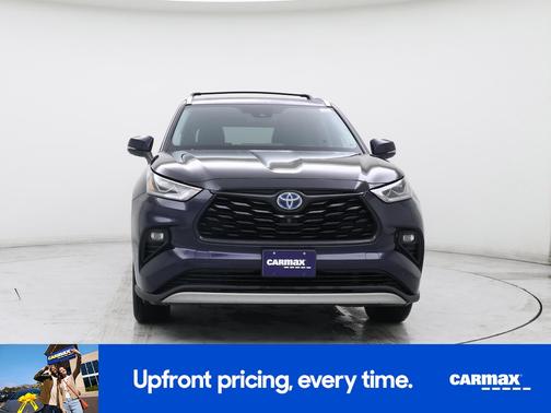 Blue 2020 Toyota Highlander Hybrid Platinum