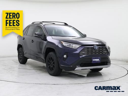 Blue 2021 Toyota RAV4 Hybrid XSE