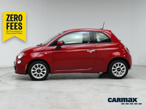 Red 2017 FIAT 500 Pop